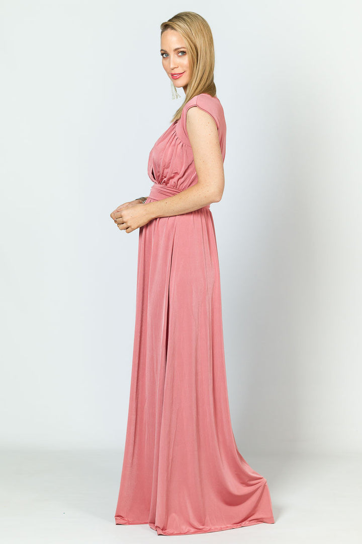 Mackenzie Luxe Maxi Dress - Rose
