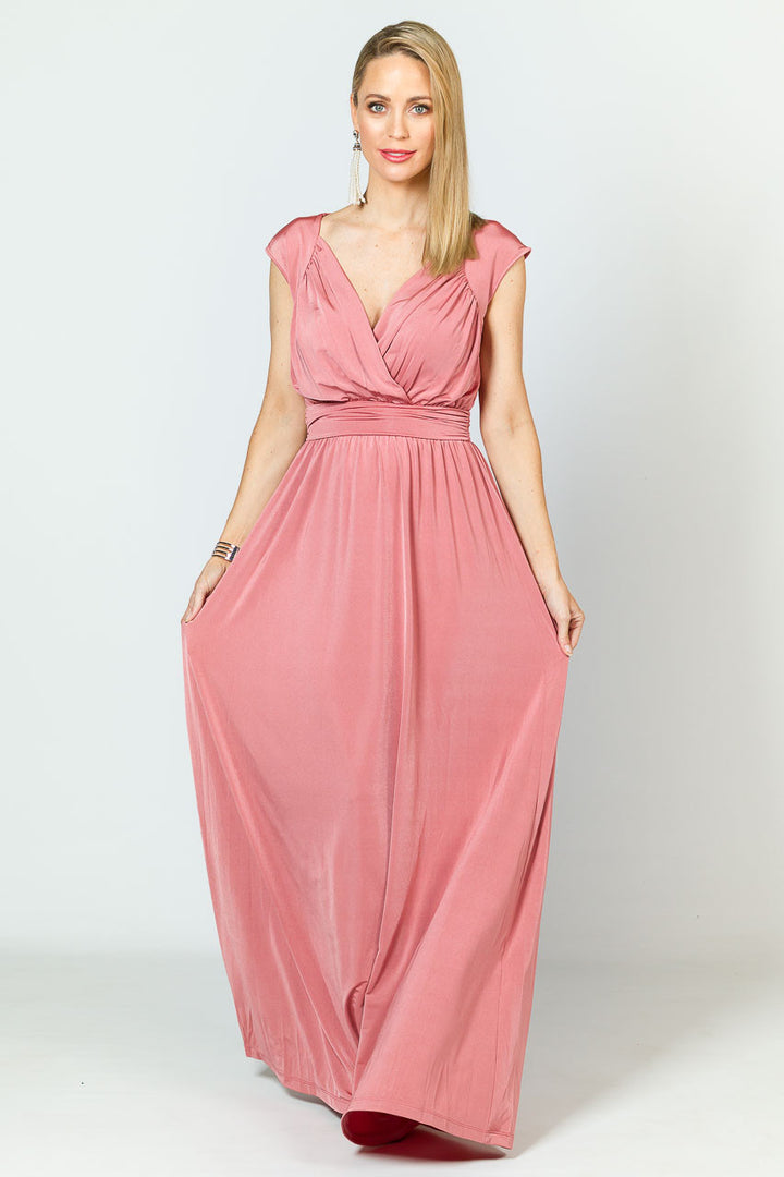 Mackenzie Luxe Maxi Dress - Rose