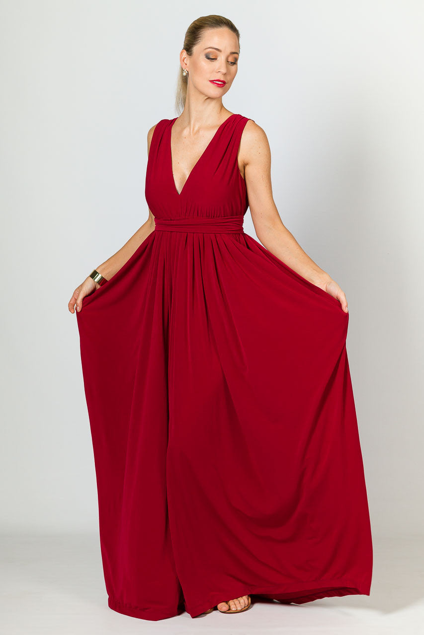 Aphrodite Maxi Dress - Sangria